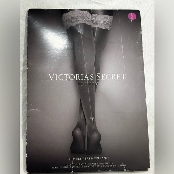 Victoria Secret Lace Top Thigh Highs SZ SM - Picture 5 of 5